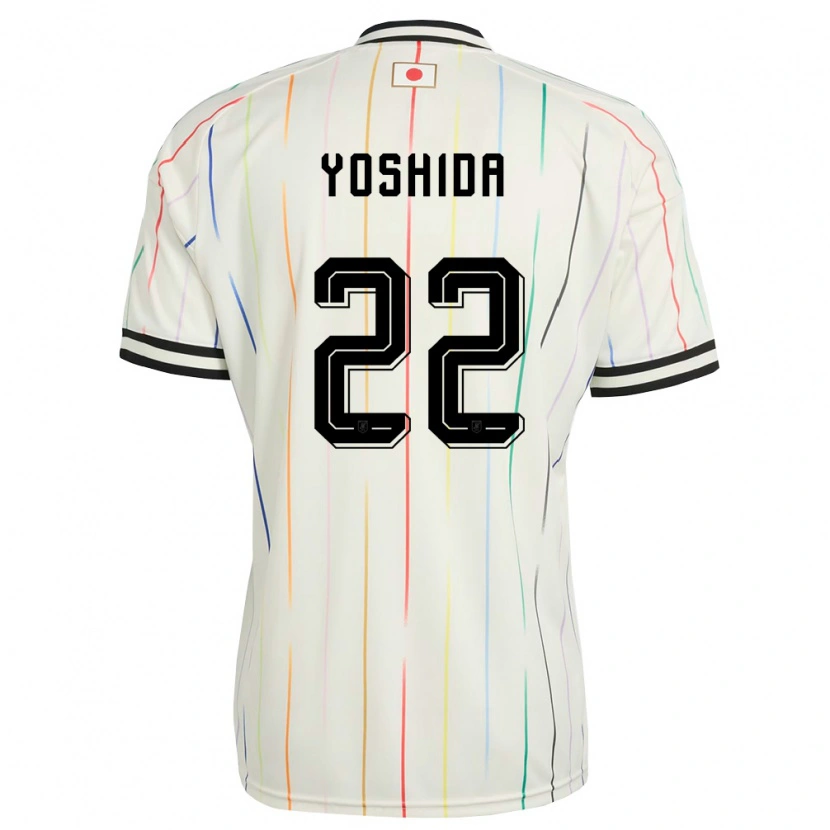 Danxen Dámské Japonsko Maya Yoshida #22 Bílá Černá Daleko Hráčské Dresy 26-28 Dres