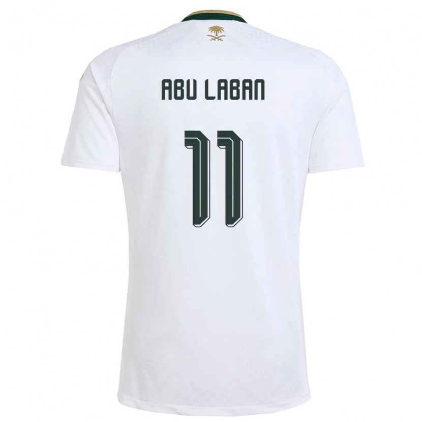 Danxen Dámské Saúdská Arábie Dalia Abu Laban #11 Bílá Zelená Zlatá Daleko Hráčské Dresy 26-28 Dres