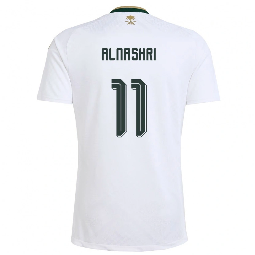 Danxen Dámské Saúdská Arábie Awad Alnashri #11 Bílá Zelená Zlatá Daleko Hráčské Dresy 26-28 Dres