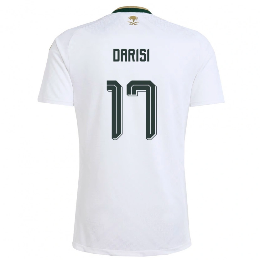Danxen Dámské Saúdská Arábie Abdulkarim Darisi #17 Bílá Zelená Zlatá Daleko Hráčské Dresy 26-28 Dres