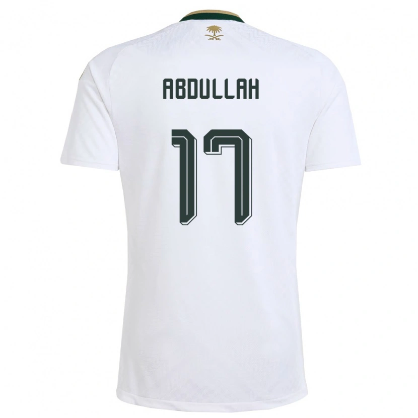 Danxen Dámské Saúdská Arábie Salem Abdullah #17 Bílá Zelená Zlatá Daleko Hráčské Dresy 26-28 Dres