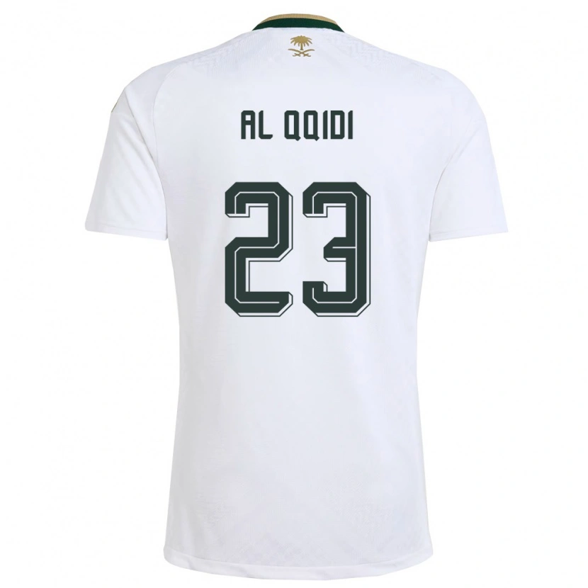 Danxen Dámské Saúdská Arábie Nawaf Al Qqidi #23 Bílá Zelená Zlatá Daleko Hráčské Dresy 26-28 Dres