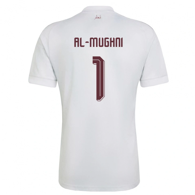 Danxen Dámské Katar Tamim Al-Mughni #1 Bílá Vínová Daleko Hráčské Dresy 26-28 Dres