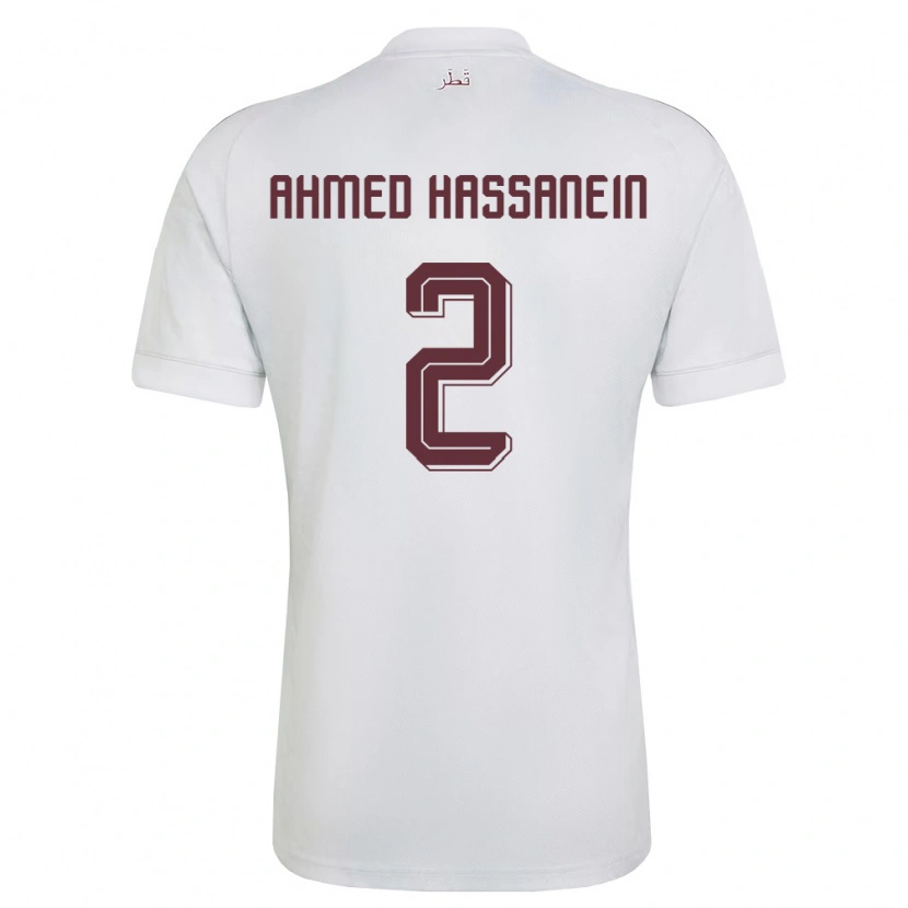 Danxen Dámské Katar Seif Hassanein #2 Bílá Vínová Daleko Hráčské Dresy 26-28 Dres