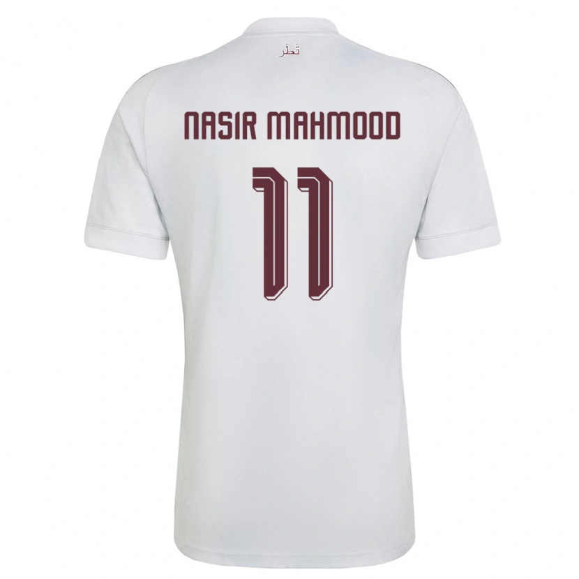 Danxen Dámské Katar Ahmad Nasir Mahmood #11 Bílá Vínová Daleko Hráčské Dresy 26-28 Dres