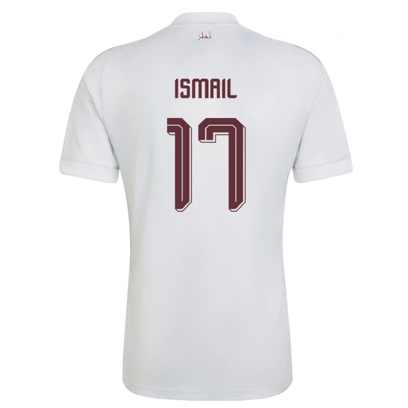 Danxen Dámské Katar Ismail Mohamad #17 Bílá Vínová Daleko Hráčské Dresy 26-28 Dres
