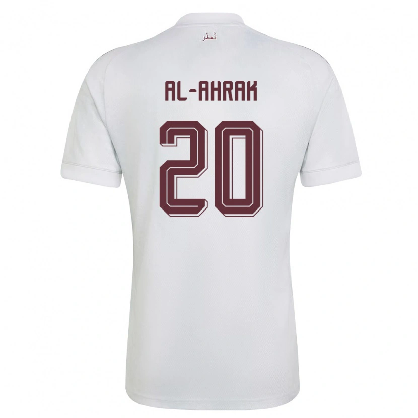 Danxen Dámské Katar Abdullah Al-Ahrak #20 Bílá Vínová Daleko Hráčské Dresy 26-28 Dres