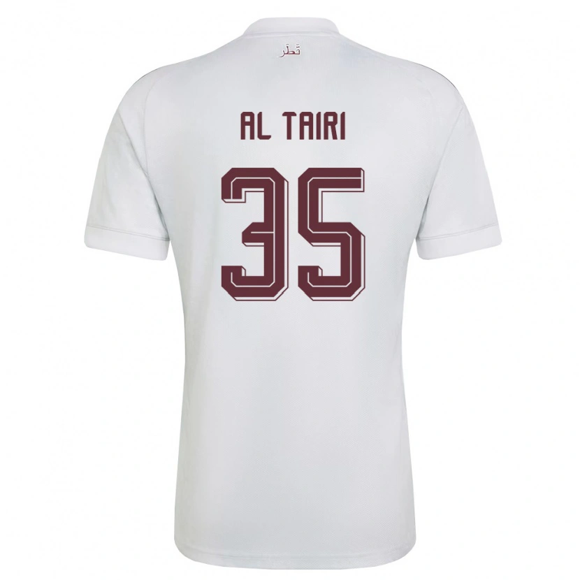 Danxen Dámské Katar Osamah Al Tairi #35 Bílá Vínová Daleko Hráčské Dresy 26-28 Dres