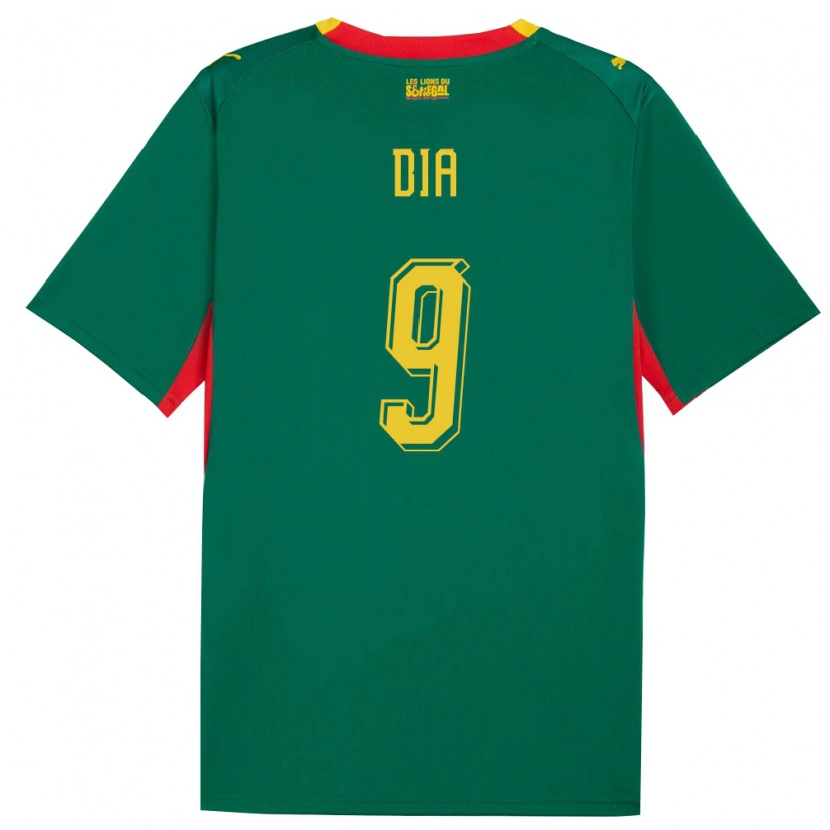Danxen Dámské Senegal Boulaye Dia #9 Zelená Žlutá Červená Daleko Hráčské Dresy 26-28 Dres