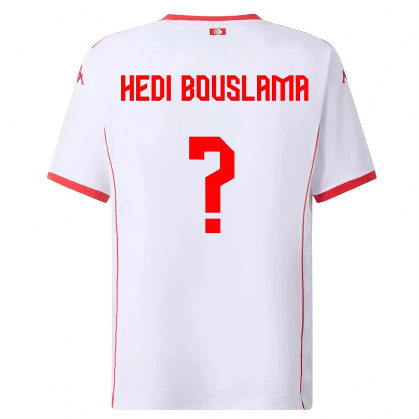 Danxen Dámské Tunisko Mohamed Hedi Bouslama #0 Bílá Červená Daleko Hráčské Dresy 26-28 Dres
