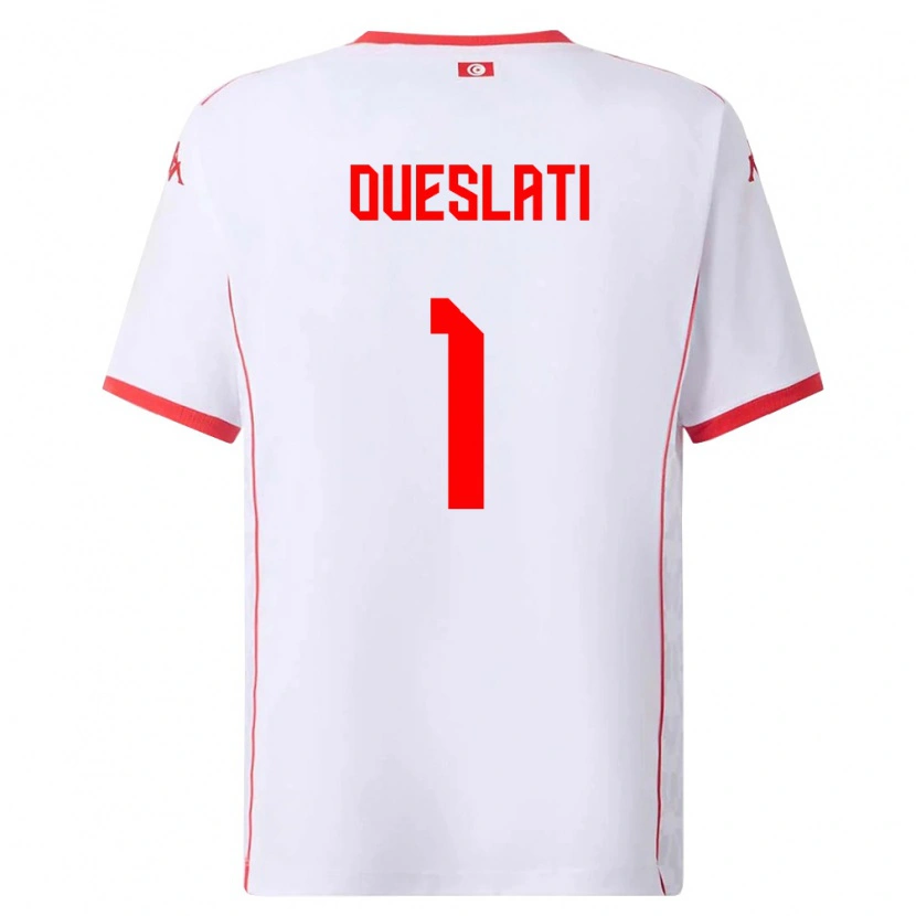 Danxen Dámské Tunisko Youssef Oueslati #1 Bílá Červená Daleko Hráčské Dresy 26-28 Dres