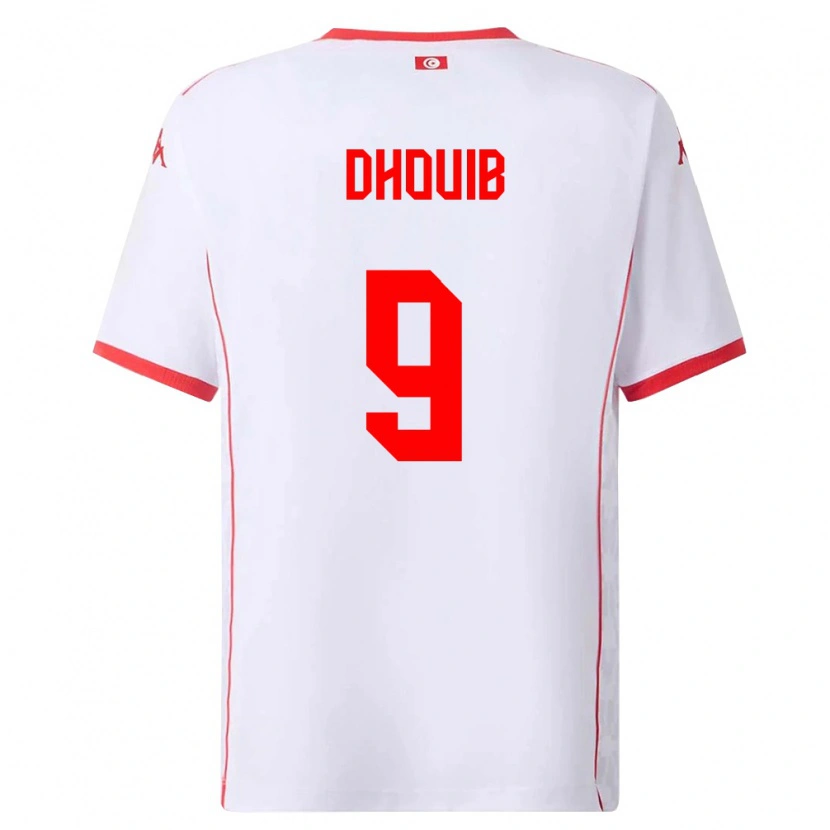 Danxen Dámské Tunisko Walid Dhouib #9 Bílá Červená Daleko Hráčské Dresy 26-28 Dres