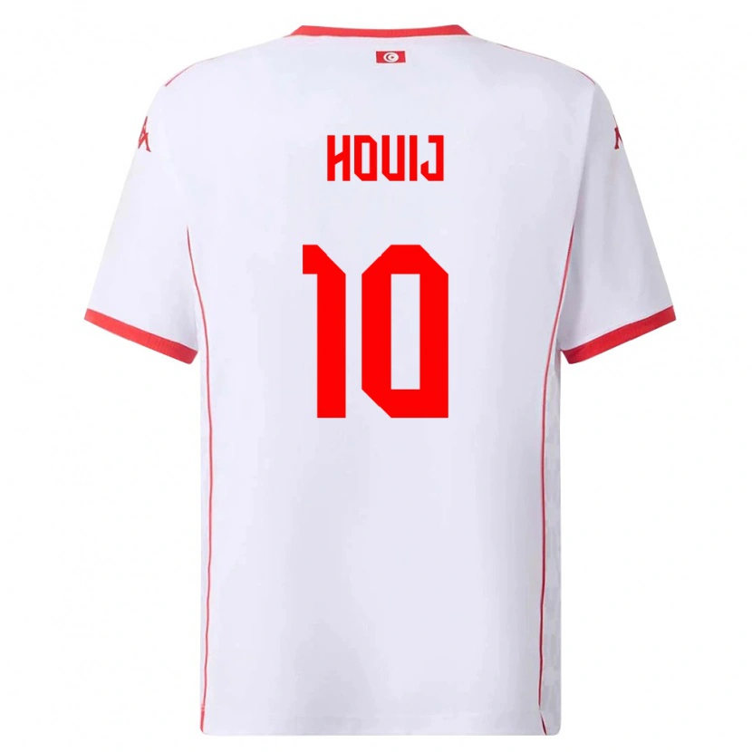 Danxen Dámské Tunisko Mariem Houij #10 Bílá Červená Daleko Hráčské Dresy 26-28 Dres