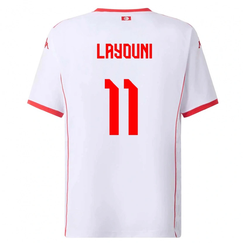 Danxen Dámské Tunisko Amor Layouni #11 Bílá Červená Daleko Hráčské Dresy 26-28 Dres