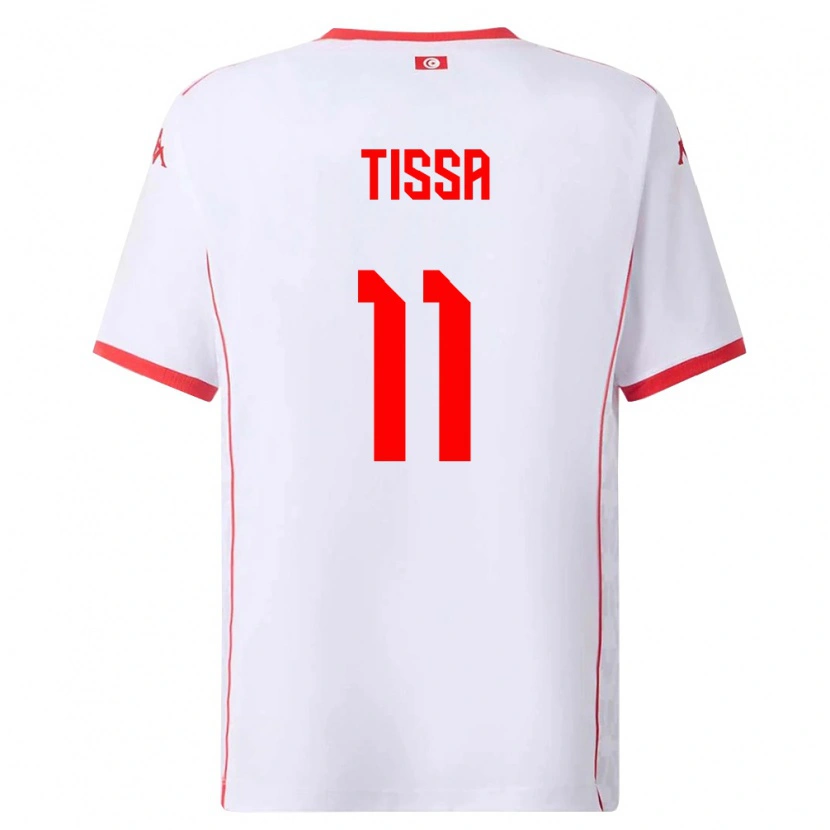 Danxen Dámské Tunisko Wassim Tissa #11 Bílá Červená Daleko Hráčské Dresy 26-28 Dres