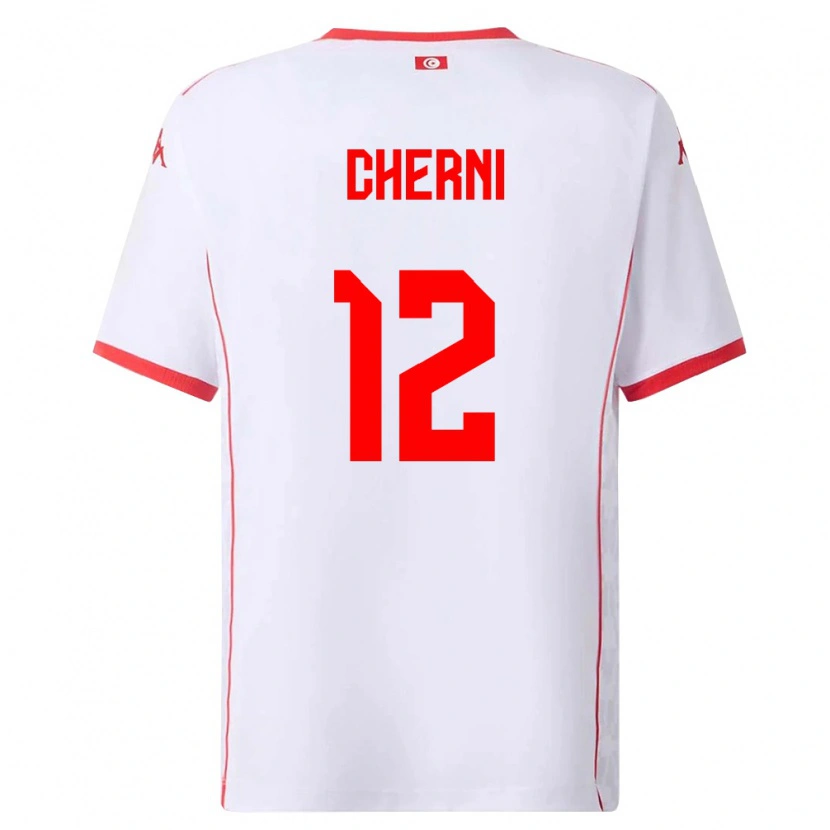 Danxen Dámské Tunisko Amin Cherni #12 Bílá Červená Daleko Hráčské Dresy 26-28 Dres
