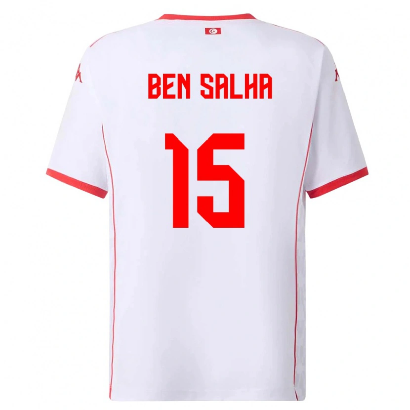 Danxen Dámské Tunisko Yakine Ben Salha #15 Bílá Červená Daleko Hráčské Dresy 26-28 Dres