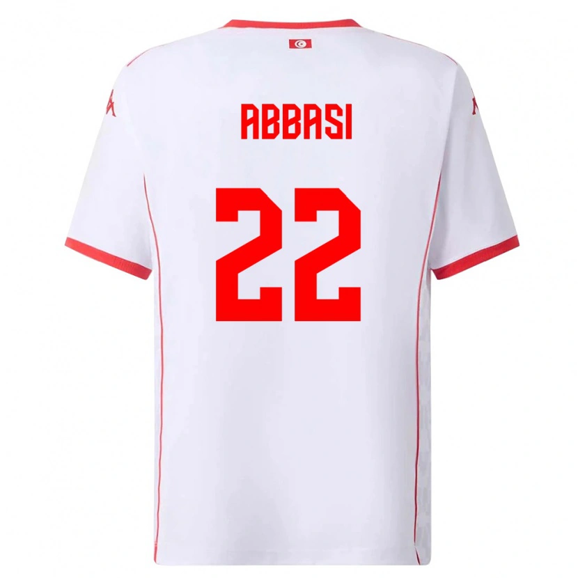 Danxen Dámské Tunisko Bechir Abbasi #22 Bílá Červená Daleko Hráčské Dresy 26-28 Dres