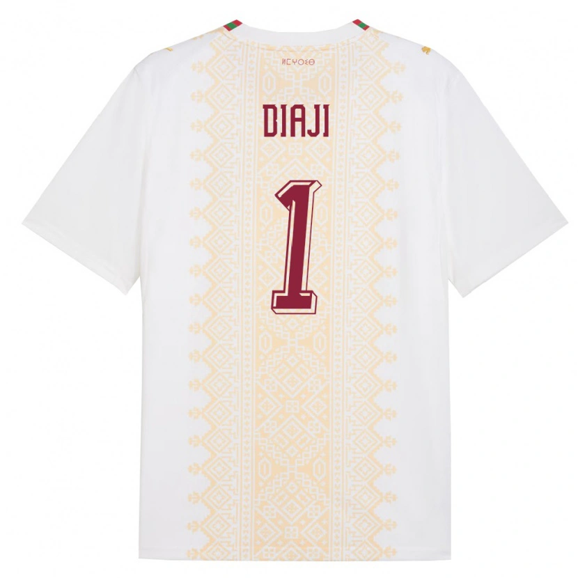 Danxen Dámské Maroko Said Diaji #1 Bílá Zlatá Červená Daleko Hráčské Dresy 26-28 Dres