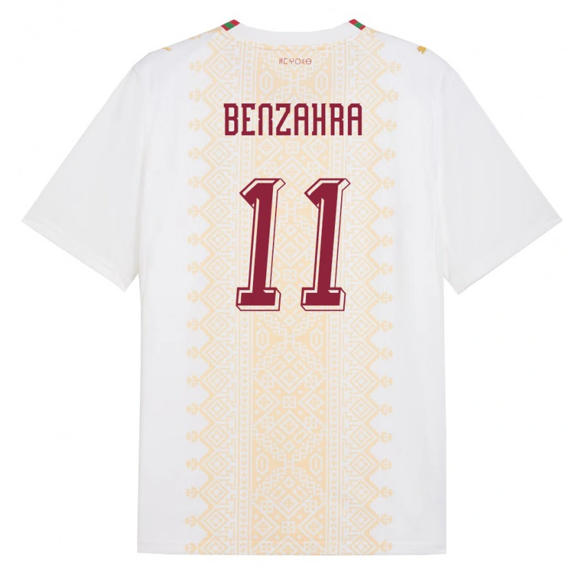 Danxen Dámské Maroko Safouane Benzahra #11 Bílá Zlatá Červená Daleko Hráčské Dresy 26-28 Dres