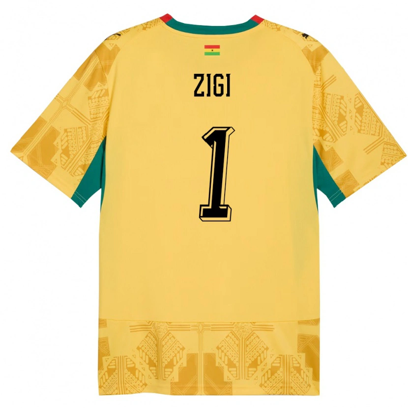Danxen Dámské Ghana Lawrence Ati Zigi #1 Žlutá Červená Černá Daleko Hráčské Dresy 26-28 Dres
