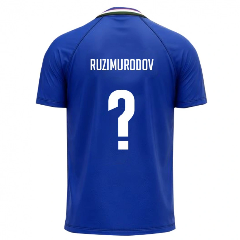 Danxen Dětské Uzbekistán Ruzimurod Ruzimurodov #0 Královská Modrá Bílá Domů Hráčské Dresy 26-28 Dres