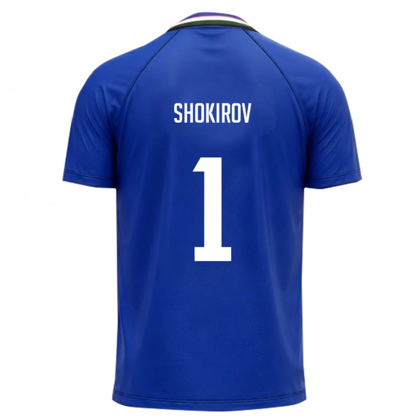 Danxen Dětské Uzbekistán Ibrokhim Shokirov #1 Královská Modrá Bílá Domů Hráčské Dresy 26-28 Dres