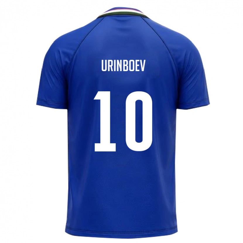 Danxen Dětské Uzbekistán Mukhammadali Urinboev #10 Královská Modrá Bílá Domů Hráčské Dresy 26-28 Dres