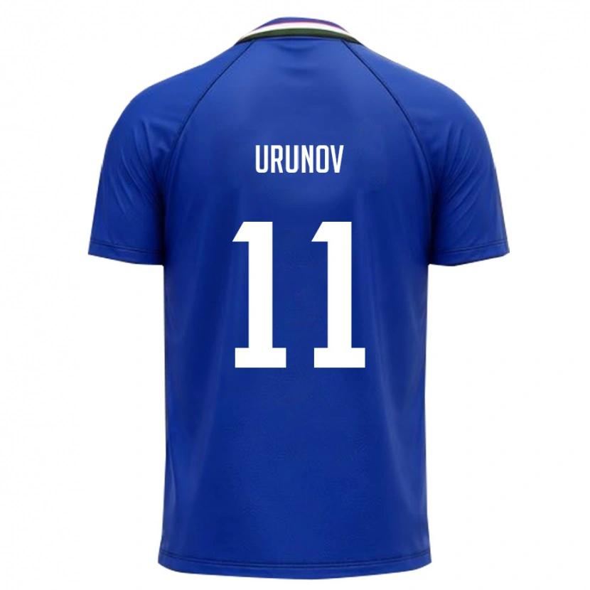 Danxen Dětské Uzbekistán Oston Urunov #11 Královská Modrá Bílá Domů Hráčské Dresy 26-28 Dres