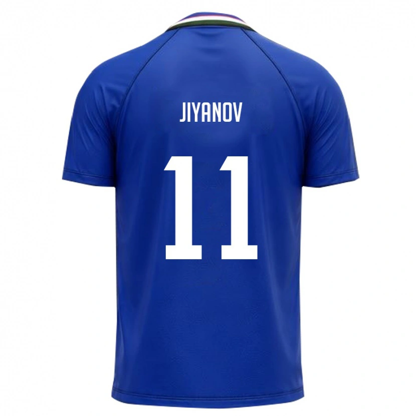 Danxen Dětské Uzbekistán Ruslanbek Jiyanov #11 Královská Modrá Bílá Domů Hráčské Dresy 26-28 Dres