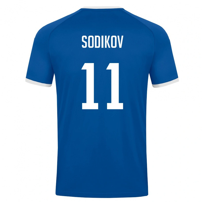 Danxen Dětské Uzbekistán Sayfiddin Sodikov #11 Královská Modrá Bílá Domů Hráčské Dresy 26-28 Dres