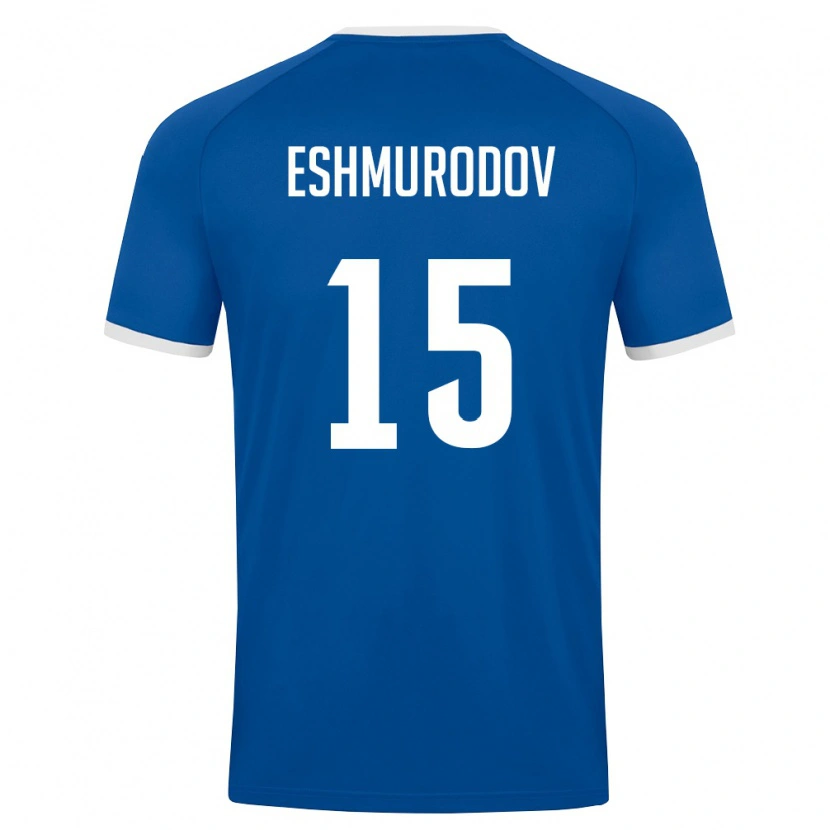 Danxen Dětské Uzbekistán Umar Eshmurodov #15 Královská Modrá Bílá Domů Hráčské Dresy 26-28 Dres