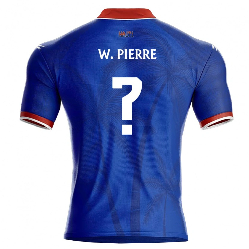 Danxen Dětské Haiti Woodensky Pierre #0 Modrá Červená Bílá Domů Hráčské Dresy 26-28 Dres