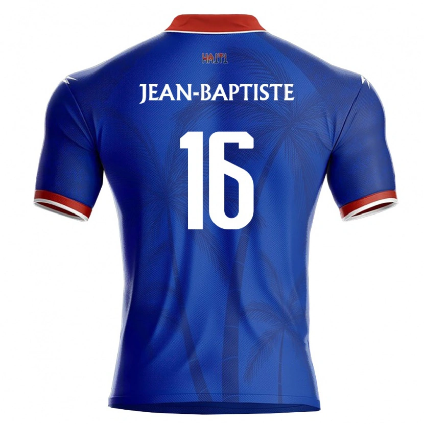 Danxen Dětské Haiti Sonson Jean-Baptiste #16 Modrá Červená Bílá Domů Hráčské Dresy 26-28 Dres