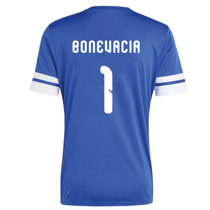 Danxen Dětské Curaçao Giuliano Bonevacia #1 Námořnická Bílá Domů Hráčské Dresy 26-28 Dres