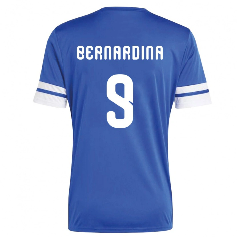 Danxen Dětské Curaçao Damiënthly Bernardina #9 Námořnická Bílá Domů Hráčské Dresy 26-28 Dres