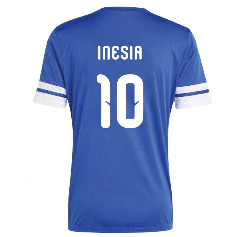 Danxen Dětské Curaçao Luigi Inesia #10 Námořnická Bílá Domů Hráčské Dresy 26-28 Dres