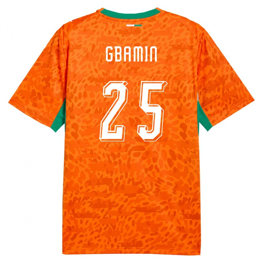 Danxen Dětské Pobřeží Slonoviny Jean-Philippe Gbamin #25 Oranžová Zelená Bílá Domů Hráčské Dresy 26-28 Dres