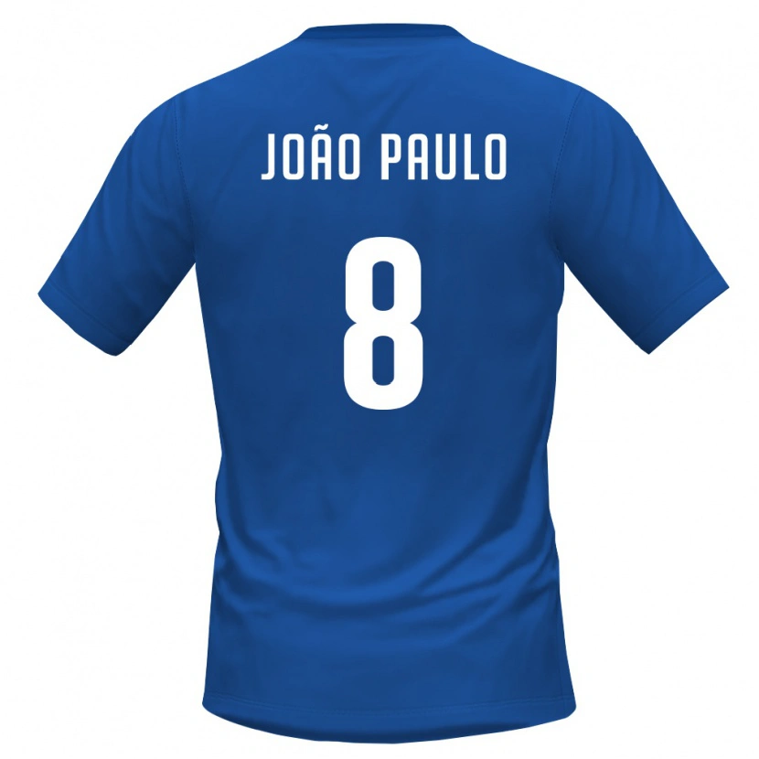Danxen Dětské Kapverdy João Paulo #8 Královská Modrá Červená Domů Hráčské Dresy 26-28 Dres
