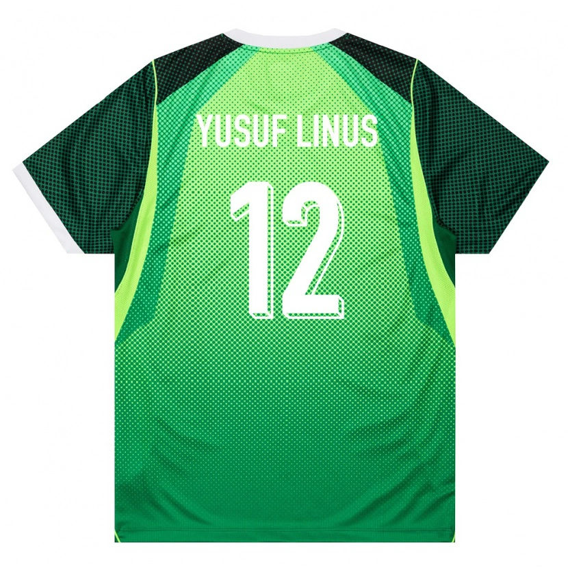 Danxen Dětské Nigérie Hope Yusuf Linus #12 Zelená Bílá Domů Hráčské Dresy 26-28 Dres
