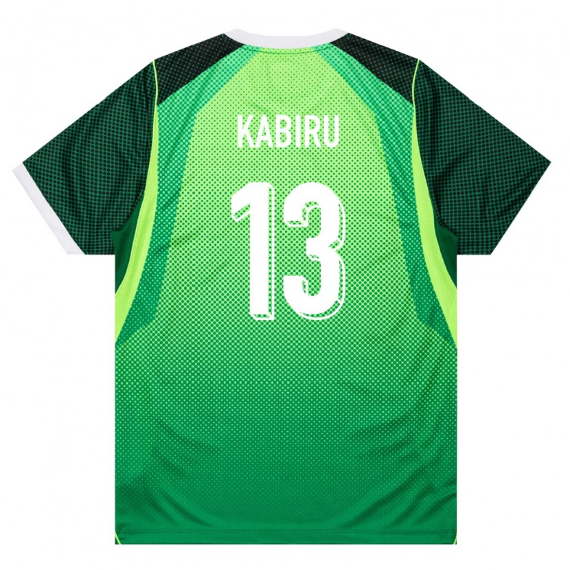 Danxen Dětské Nigérie Adnan Kabiru #13 Zelená Bílá Domů Hráčské Dresy 26-28 Dres