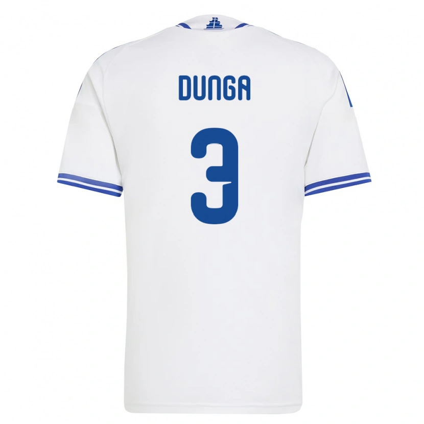 Danxen Dětské Řecko Bedri Dunga #3 Bílá Modrá Domů Hráčské Dresy 26-28 Dres