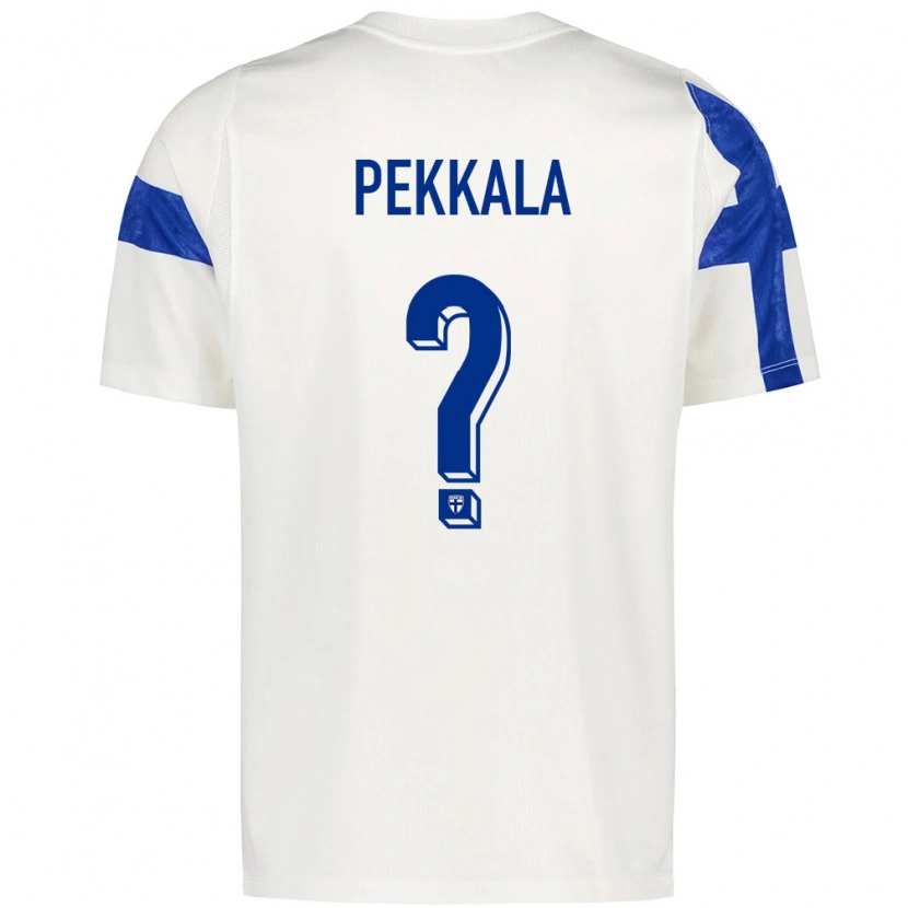 Danxen Dětské Finsko Eetu Pekkala #0 Bílá Modrá Domů Hráčské Dresy 26-28 Dres
