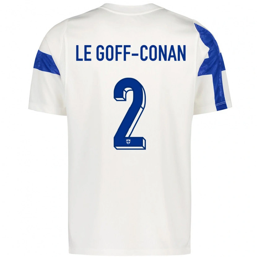 Danxen Dětské Finsko Adam Le Goff-Conan #2 Bílá Modrá Domů Hráčské Dresy 26-28 Dres