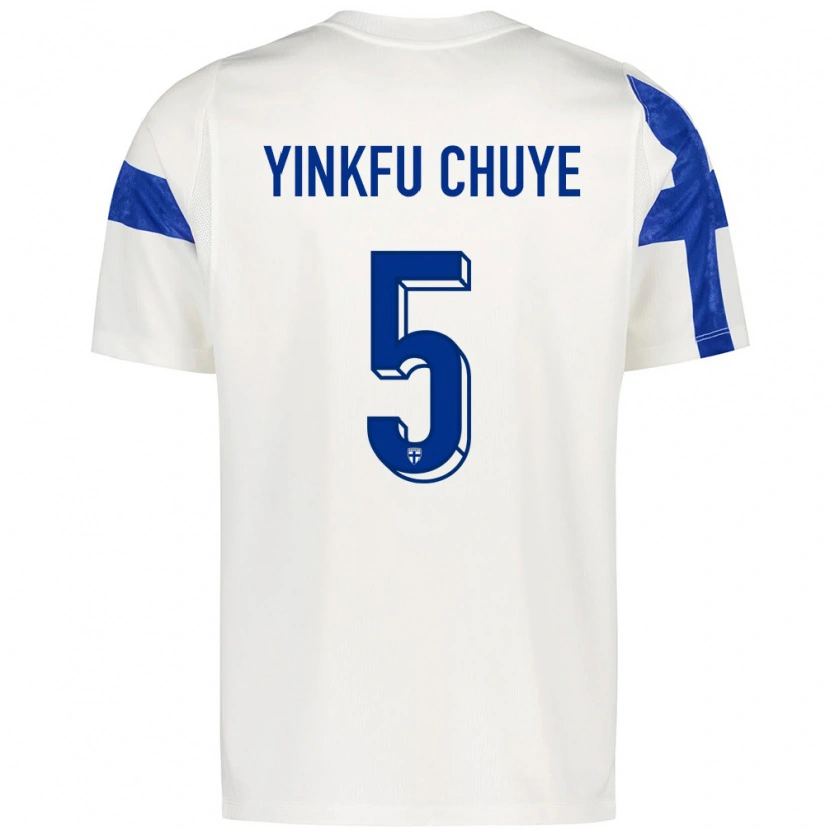 Danxen Dětské Finsko Miguel Yinkfu Chuye #5 Bílá Modrá Domů Hráčské Dresy 26-28 Dres