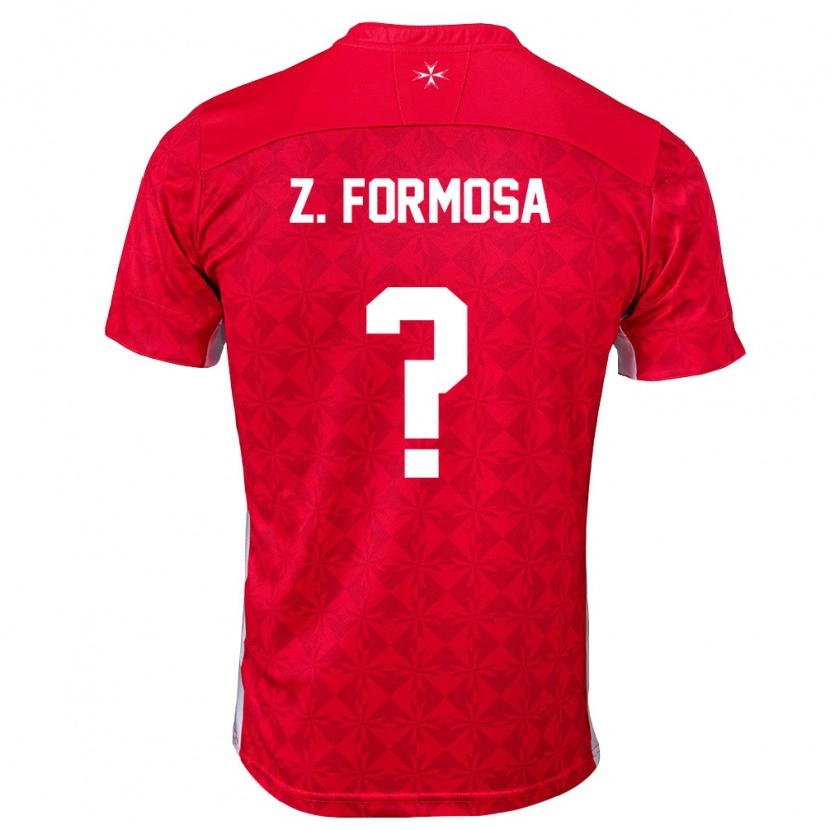 Danxen Dětské Malta Zaiden Formosa #0 Červená Bílá Domů Hráčské Dresy 26-28 Dres