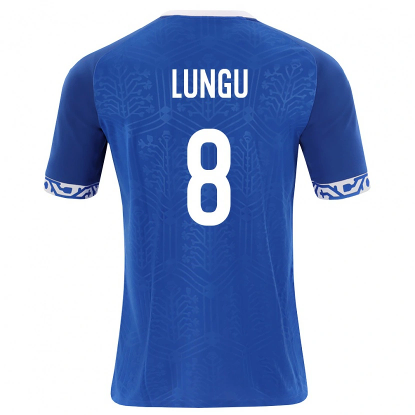 Danxen Dětské Moldavsko Teodor Lungu #8 Královská Modrá Bílá Domů Hráčské Dresy 26-28 Dres