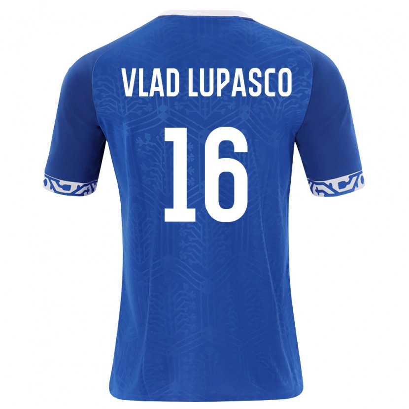 Danxen Dětské Moldavsko Vlad Lupașco #16 Královská Modrá Bílá Domů Hráčské Dresy 26-28 Dres