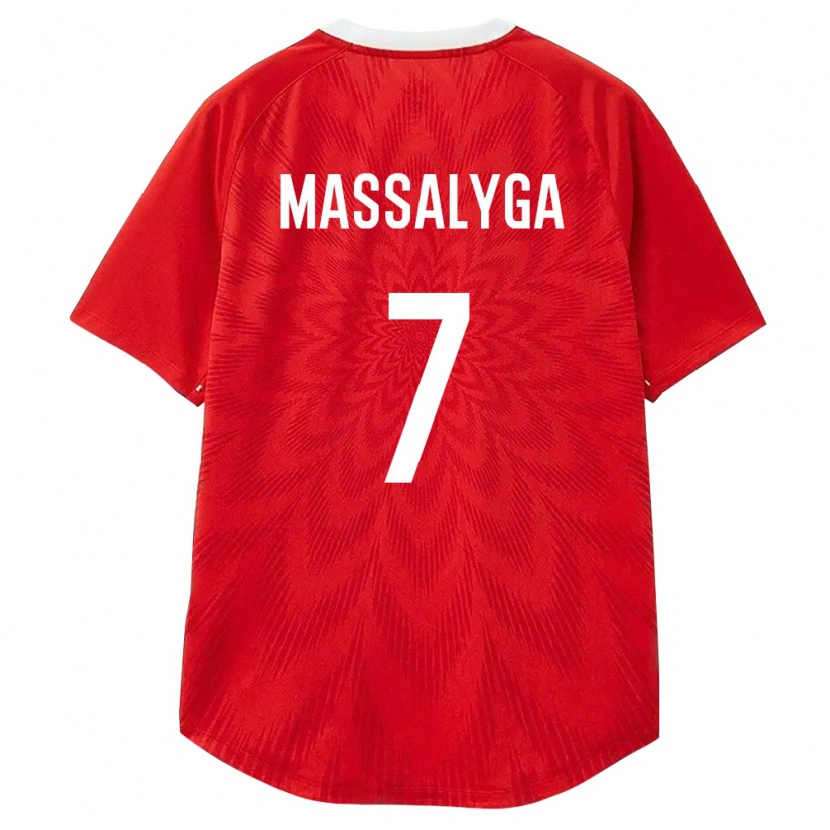 Danxen Dětské Rusko Nikita Massalyga #7 Červená Bílá Hnědá Domů Hráčské Dresy 26-28 Dres
