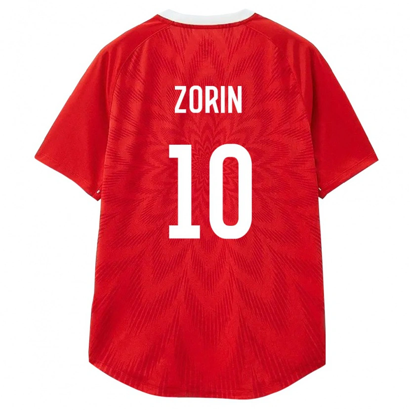 Danxen Dětské Rusko Daniil Zorin #10 Červená Bílá Hnědá Domů Hráčské Dresy 26-28 Dres